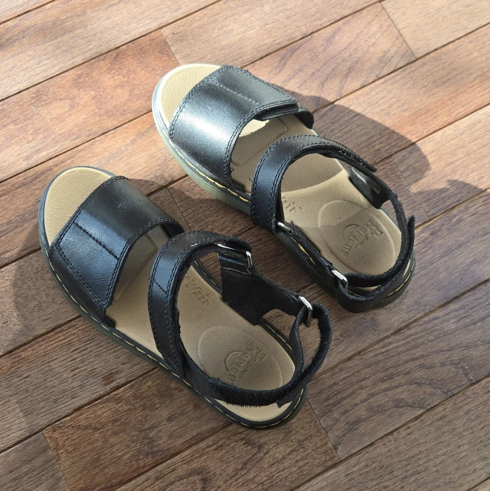 Dr. Martens Black Kids Sandals